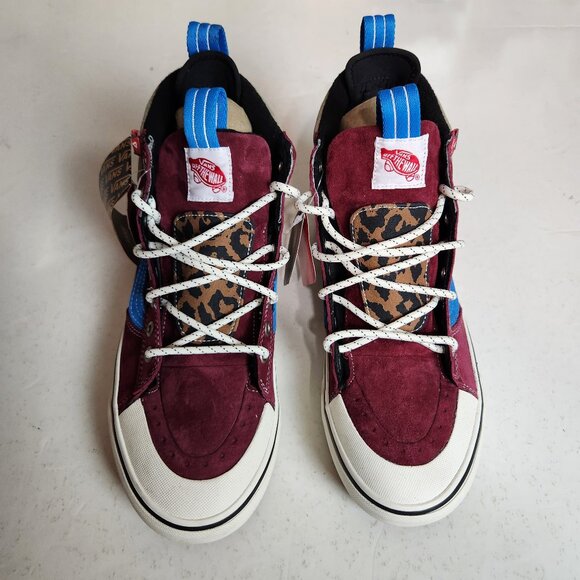 NEW Vans Sneaker Sk8-Hi MTE-2 Hi-Top Pomegranate Leopard Womens Size 10 Mens 8.5 - Picture 1 of 15